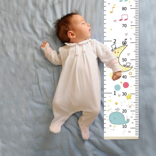  [아마존베스트]Sylfairy Growth Chart Wall Hanging, Kids Wall Ruler Removable Height Measure Chart for Boys Girls Growth Ruler from Baby to Adult for Childs Room Decoration 797.9（Aninmal A)