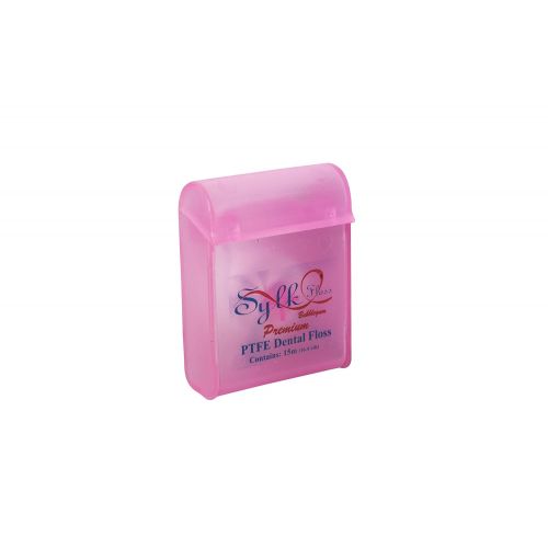  Vivid Sylk PTFE Non-Shredding Trial Size Premium Dental Floss  Bubblegum Flavored  15 Meters  Box of 72