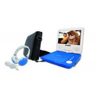 Sylvania SDVD7060-COMBO-BLUE 7 Swivel-screen Portable DVD Player Bundle (Blue)