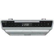 Sylvania SKCR2713 Under Counter CD Player with Radio and Bluetooth, Silver