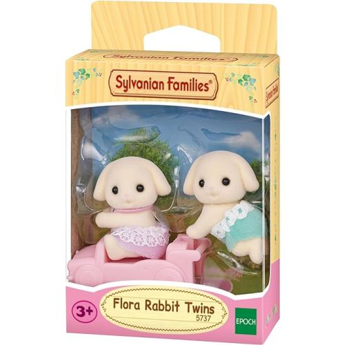  Sylvanian Families - 5737 Rabbit Twins Figurines for Dollhouse, Bunt