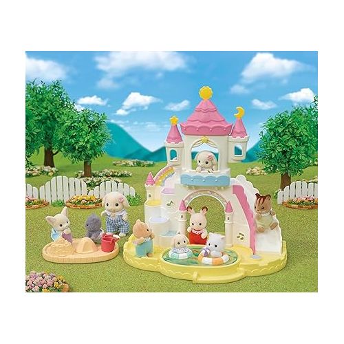  Sylvanian Families - 5746 Adventure Nursery Sandpit and Pool with Figure Dolls Play Set
