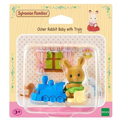  Sylvanian Families 5134 - Ocher Rabbit Baby with Train