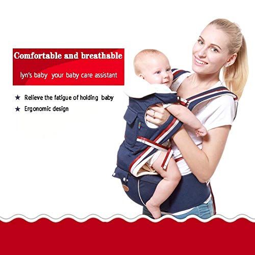  Sylvie & Leo 7 in 1 Ergonomic Baby Carrier, 2019 Newest Style, Soft Baby Carrier, Carrier for Infant up to 35lbs, Carrier All Carry Position for Infants Babies Toddlers with Hip Seat/Hood All S