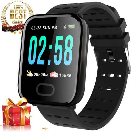  Symfury 1.3 Sport Smart Watch IP67 Waterproof Fitness Tracker with Blood Pressure Heart Rate Monitor for Men Women Activity Tracker Kid Pedometer Android iOS Bluetooth Camera Valentine Day