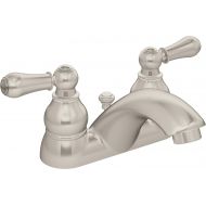 Symmons SLC-4712-1.0 Allura 4 in. Centerset 2-Handle Bathroom Faucet with Drain Assembly in Polished Chrome (1.0 GPM)