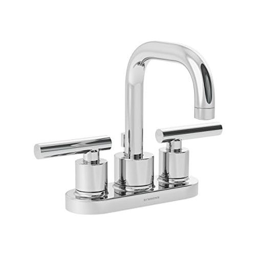  Symmons SLC-3512-STN-1.5 Dia 4 in. Centerset 2-Handle Bathroom Faucet with Drain Assembly in Satin Nickel (1.5 GPM)