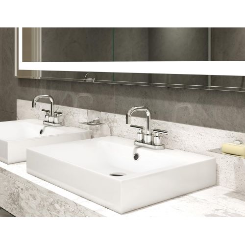  Symmons SLC-3512-STN-1.5 Dia 4 in. Centerset 2-Handle Bathroom Faucet with Drain Assembly in Satin Nickel (1.5 GPM)