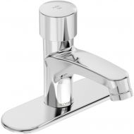 Symmons SLS-7000-DP4 SCOT Metering Lavatory Faucet with 4 in. Deck Plate in Polished Chrome (0.5 GPM)