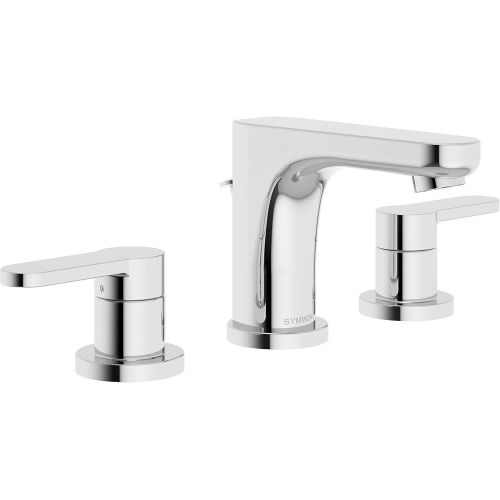  Symmons SLW-6712-1.0 Identity Widespread 2-Handle Bathroom Faucet with Drain Assembly in Polished Chrome (1.0 GPM)