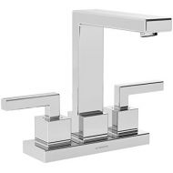 Symmons SLC-3612-1.5 Duro 4 in. Centerset 2-Handle Bathroom Faucet with Drain Assembly in Polished Chrome (1.5 GPM)