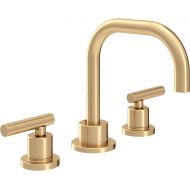 Symmons SLW-3512-BBZ-1.5 Dia Widespread 2-Handle Bathroom Faucet with Drain Assembly in Brushed Bronze (1.5 GPM)