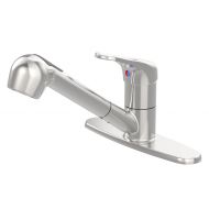 Symmons Unity Single Handle Pull-Out Kitchen Faucet with 90 Degree Swivel Spout, Stainless Steel (SK-6600-STS-LP)