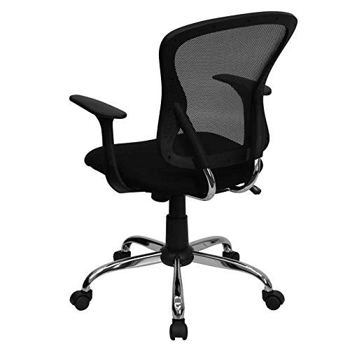  Symple Stuff Clay Mid-Back Mesh Desk Chair, Mesh Office Chair (Black)