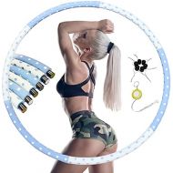 [아마존베스트]Synchain Adult Hula Hoop, Adjustable 1 - 3.2 kg Weighted Hula Hoop for Pain Sensitive Persons and Professionals, Hula Hoop for Weight Loss, Fitness & Massage