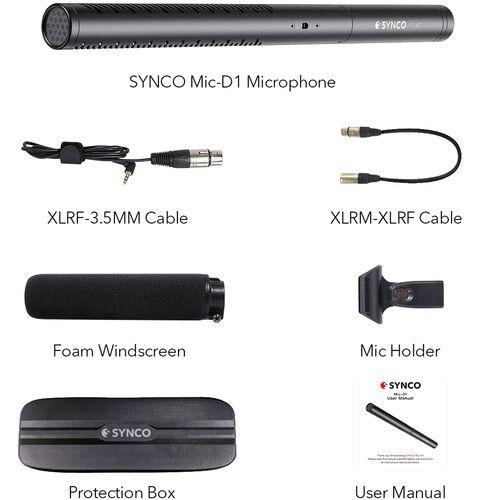  Synco Mic-D1 Hypercardioid Shotgun Microphone