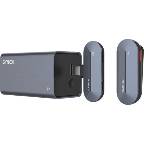  Synco WAir-P1ST Wireless Microphone System with USB-C Connector for Android Devices (2.4 GHz, Stone Blue)