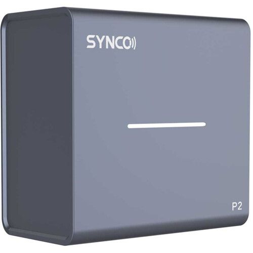  Synco P2L Miniature 2-Person Digital Wireless Microphone System with Lightning Connector for iPhones (Stone Blue, 2.4 GHz)