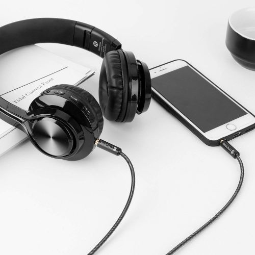 [아마존베스트]Syncwire 3.5mm Nylon Braided Aux Cable (3.3ft/1m,Hi-Fi Sound), Audio Auxiliary Input Adapter Male to Male AUX Cord for Headphones, Car, Home Stereos, Speaker, iPhone, iPad, iPod, E
