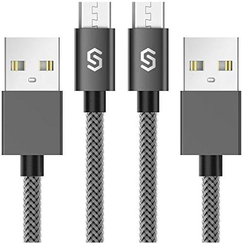  [아마존베스트]Micro USB Cable Android Charger - Syncwire [2-Pack 3.3ft] Super-Durable Nylon Braided Fast Sync&Charging Cord for Samsung Galaxy S7 Edge/S7/S6, HTC, LG, Sony, Xbox One, PS4 & More