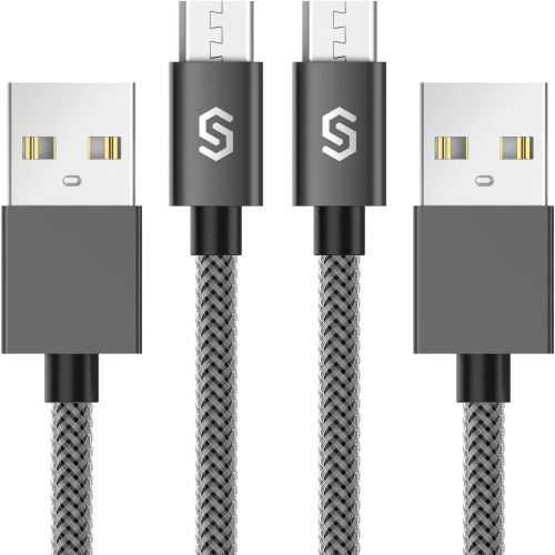  [아마존베스트]Micro USB Cable Android Charger - Syncwire [2-Pack 3.3ft] Super-Durable Nylon Braided Fast Sync&Charging Cord for Samsung Galaxy S7 Edge/S7/S6, HTC, LG, Sony, Xbox One, PS4 & More