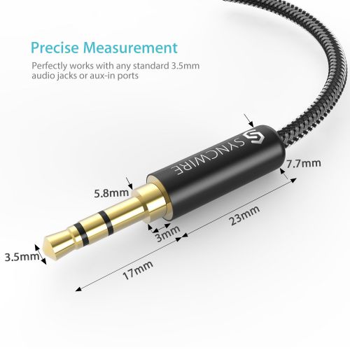  [아마존 핫딜]  [아마존핫딜]Syncwire Aux Kabel 3.5mm Audio Kabel - 1m Klinkenkabel fuer Kopfhoerer, Apple iPhone iPod iPad, Echo Dot, Heim/KFZ Stereoanlagen, Smartphones, MP3 Player und Mehr - Nylon