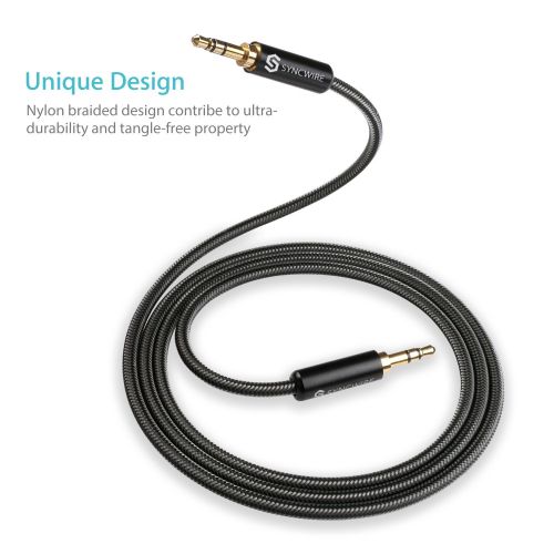  [아마존 핫딜]  [아마존핫딜]Syncwire Aux Kabel 3.5mm Audio Kabel - 1m Klinkenkabel fuer Kopfhoerer, Apple iPhone iPod iPad, Echo Dot, Heim/KFZ Stereoanlagen, Smartphones, MP3 Player und Mehr - Nylon