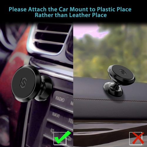  [아마존베스트]Magnetic Phone Car Mount, Syncwire Universal Car Phone Holder for Dashboard, Cell Phone Car Kits, 360° Adjustable Magnet Cell Phone Mount Compatible with iPhone, Samsung, LG, GPS,