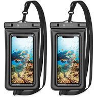 [아마존베스트]Syncwire Waterproof Phone Pouch, 2 Pack IPX8 Universal Waterproof Case Underwater Dry Bag Compatible with iPhone 11 Pro XS Max XR X 8 7 6s Plus SE Galaxy S10 S9 Note 10 Google Pixe
