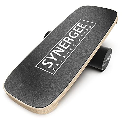  Synergee Balance Board  Challenges Core & Stabilizers  for Surf, Snowboard, Skateboard, Functional Training  Balance, Stability, Full-Body Strength Workout