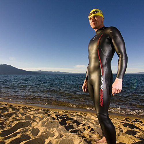  Synergy Triathlon Wetsuit - Men’s Adrenaline Fullsleeve Smoothskin Neoprene for Open Water Swimming Ironman & USAT Approved