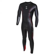 Synergy Triathlon Wetsuit - Men’s Adrenaline Fullsleeve Smoothskin Neoprene for Open Water Swimming Ironman Approved