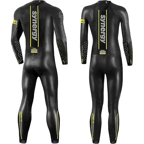  Synergy Triathlon Thermal Wetsuit 5/3mm - Endorphin Full Sleeve Smoothskin Neoprene for Open Water Swimming