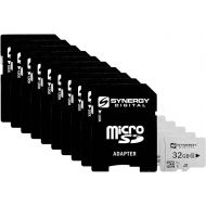 Synergy Digital 32GB Micro SDHC Secure Digital UHS-I Memory Cards, Compatible with SOLOSHOT Optic65 Camcorder - Class 10, U1, 100MB/s, 300 Series - Pack of 10