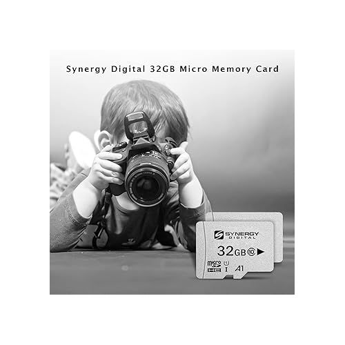  Synergy Digital 32GB Micro SDHC Secure Digital UHS-I Memory Cards, Compatible with SOLOSHOT SOLOSHOT3 Camcorder - Class 10, U1, 100MB/s, 300 Series - Pack of 10