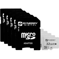 Synergy Digital 32GB Micro SDHC Secure Digital UHS-I Memory Cards, Compatible with SOLOSHOT Optic65 Camcorder - Class 10, U1, 100MB/s, 300 Series - Pack of 5