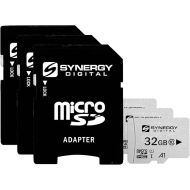 Synergy Digital 32GB Micro SDHC Secure Digital UHS-I Memory Cards, Compatible with SOLOSHOT SOLOSHOT3 Camcorder - Class 10, U1, 100MB/s, 300 Series - Pack of 3