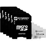 Synergy Digital 32GB Micro SDHC Secure Digital UHS-I Memory Cards, Compatible with SOLOSHOT SOLOSHOT3 Camcorder - Class 10, U1, 100MB/s, 300 Series - Pack of 5