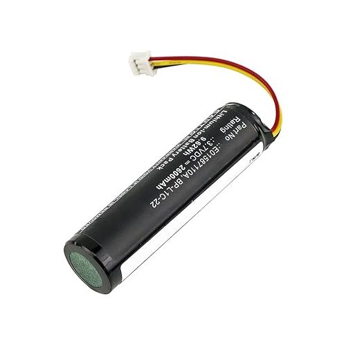  Synergy Digital Recorder Battery, Compatible with Tascam MP-GT1 Recorder, (Li-ion, 3.7V, 2600mAh) Ultra High Capacity, Replacement for Tascam E01587110A Battery