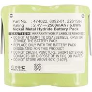 Synergy Digital Equipment Battery, Compatible with Fluke Microtest Equipment, (Ni-MH, 2.4V, 2500mAh) Ultra High Capacity, Replacement for Fluke 2261584, 474022, 8092-01 Battery
