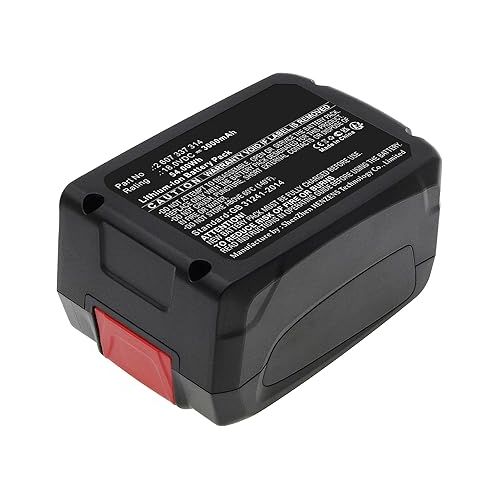  Synergy Digital Gardening Tools Battery, Compatible with Bosch BCS82POW15/01 Gardening Tools, (Li-ion, 18V, 3000mAh) Ultra High Capacity, Replacement for Bosch 2 607 337 314 Battery