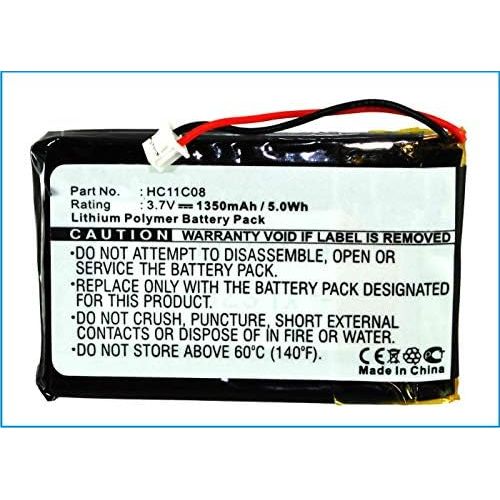  Synergy Digital GPS Battery, Compatible with Celestron CoursePro GPS, (Li-Pol, 3.7V, 1350 mAh) Ultra High Capacity, Replacement for Celestron HC11C08 Battery