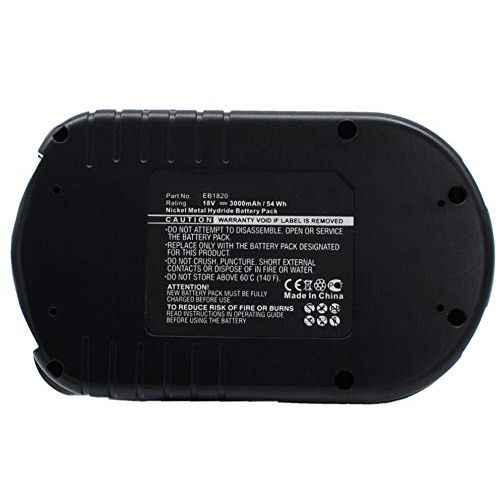  Synergy Digital Power Tool Battery, Works with Hitachi EB 1820L Power Tool, (Ni-MH, 18V, 3000 mAh) Ultra High Capacity Battery