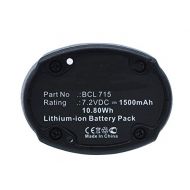 Synergy Digital Power Tool Battery, Works with Hitachi BCL 715 Power Tool, (Li-Ion, 7.2V, 1500 mAh) Ultra High Capacity Battery
