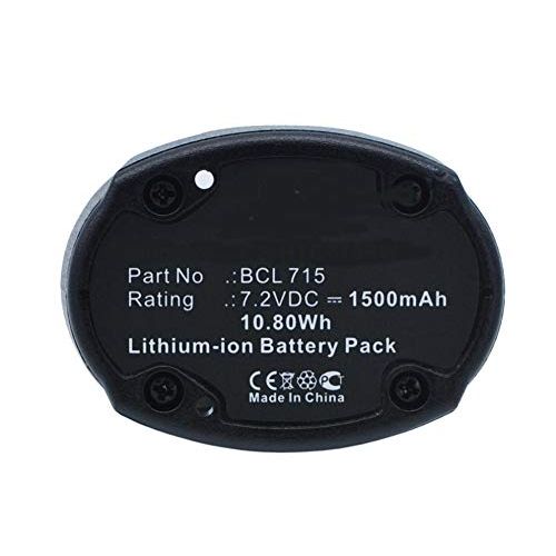  Synergy Digital Power Tool Battery, Works with Hitachi BCL 715 Power Tool, (Li-Ion, 7.2V, 1500 mAh) Ultra High Capacity Battery