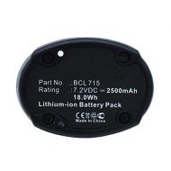 Synergy Digital Power Tool Battery, Works with Hitachi BCL 715 Power Tool, (Li-Ion, 7.2V, 2500 mAh) Ultra High Capacity Battery