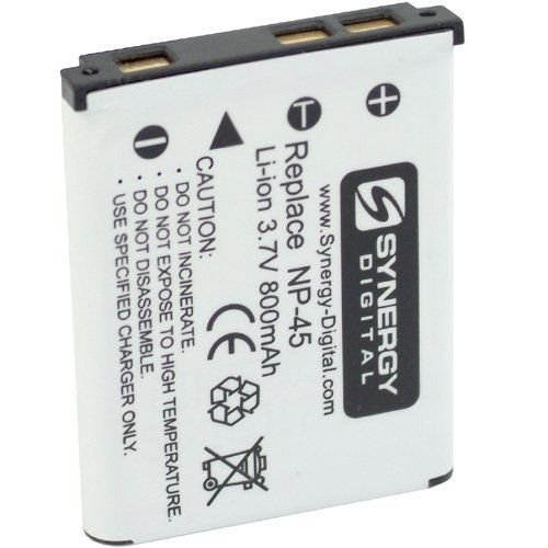  Synergy Digital Camera Battery, Works with Fujifilm Finepix Z33 WP Digital Camera, (Li-Ion, 3.7V, 800 mAh) Ultra Hi-Capacity, Compatible with Fuji NP-45 Battery