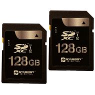 Synergy Digital Camera Memory Cards, Works with Nikon D6 DSLR Digital Camera, 128GB Secure Digital (SDXC) Class 10 Extreme Capacity Memory Cards - 2 Pack