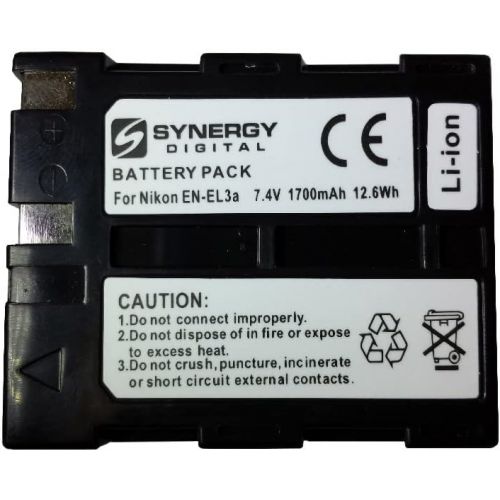  Synergy Digital EN-EL3a/EN-EL3e (1500 mAh) RECHARGEABLE LI-ION BATTERY FOR D-100 D-70 D-70S & D-50 Digital CAMERAS