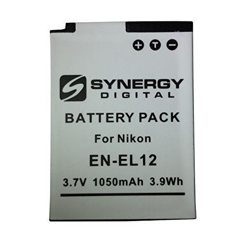  Synergy Digital Camera Battery, Works with Nikon Coolpix S9300 Digital Camera, (Li-Ion, 3.7V, 1050 mAh) Ultra Hi-Capacity, Compatible with Nikon EN-EL12 Battery